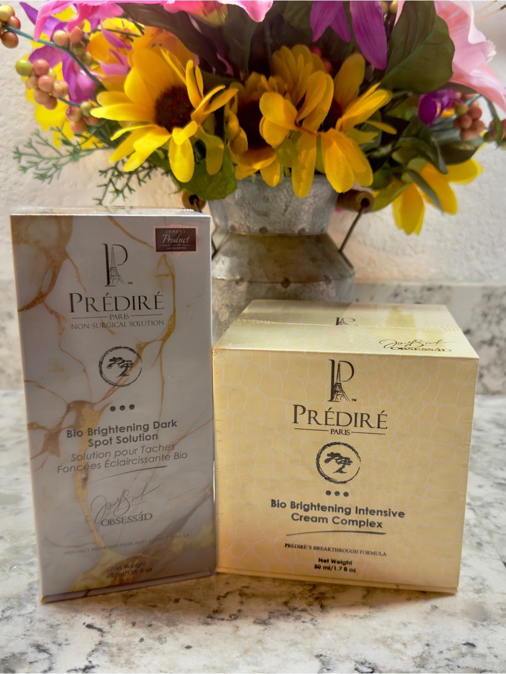 Predire Paris Bio Brightening Dark Spot Solution & Cream Complex Set.